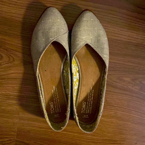 Toms ballerina flats size 7 - Picture 1 of 4
